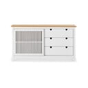 Bijela drvena komoda Marckeric Bruna