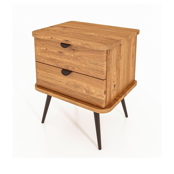 Noćni ormarić od hrastovine u prirodnoj boji Kula - The Beds-image-3