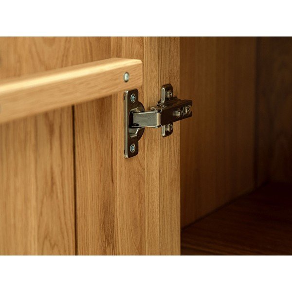 Komoda od punog hrasta u prirodnoj boji 160x76x45 cm Charlotte – Micadoni -image-3
