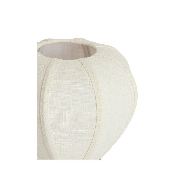 Krem metalna stolna lampa s tekstilnim sjenilom (visina 23,5 cm) Kyzo – Light & Living-image-3