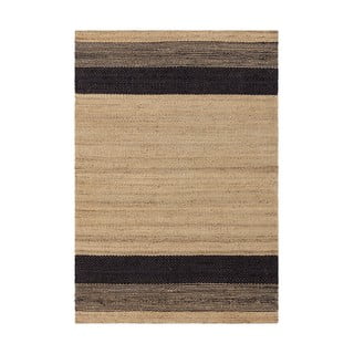 Crni/bež obostrani/ručno rađen juteni tepih 160x230 cm Cedar – Asiatic Carpets