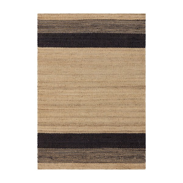 Crni/bež obostrani/ručno rađen juteni tepih 120x170 cm Cedar – Asiatic Carpets