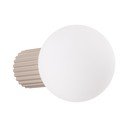 Smeđe-siva zidna lampa Orbital – Sollux