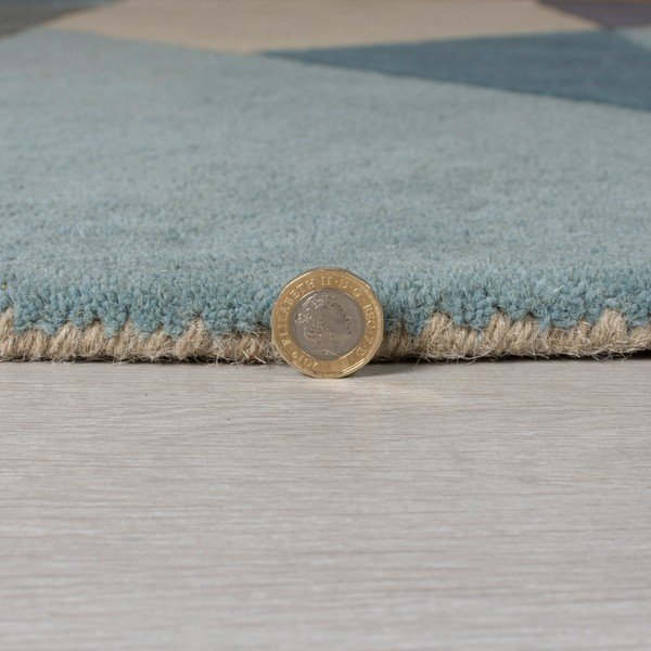 Plavo-bež vuneni tepih 230x160 cm Arlo Harper - Flair Rugs-image-2
