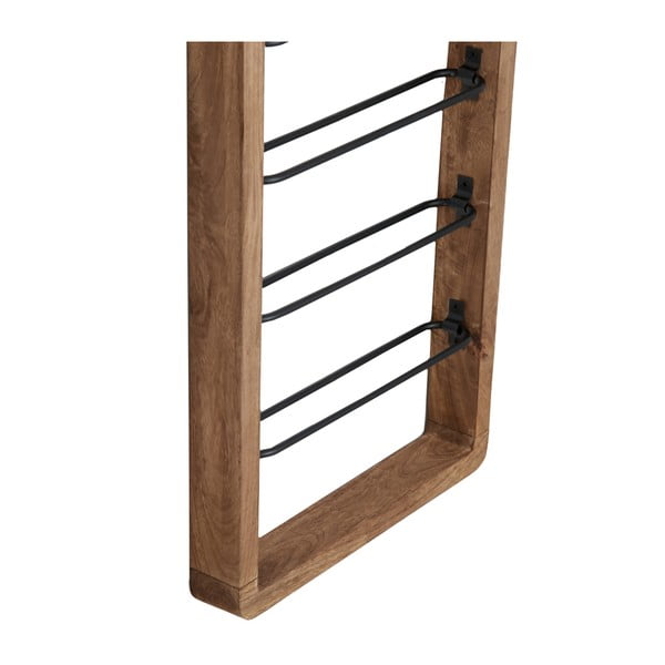 Smeđi zidni držač za boce vina broj boca 8 kom Sorrento – Light & Living-image-3