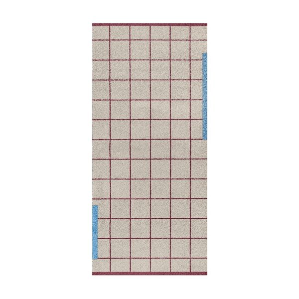 Bordo/sivi tepih 70x150 cm Network – Mette Ditmer Denmark