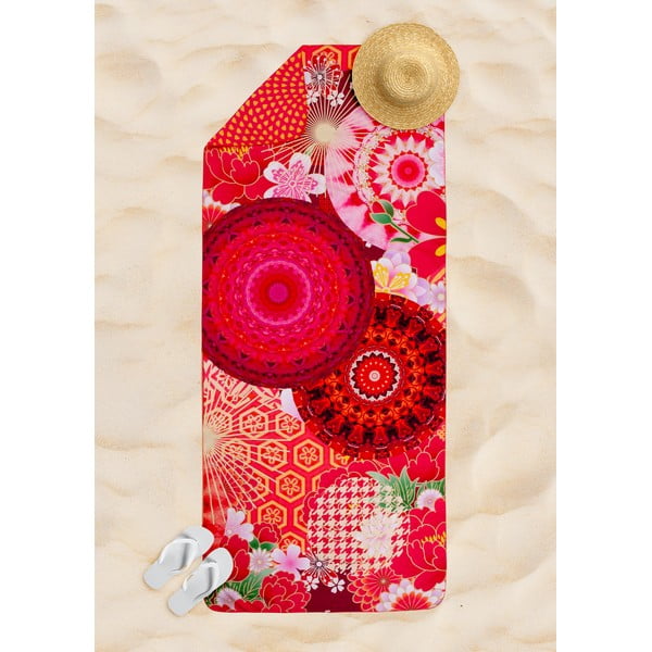 Crveni brzosušeći ručnik za plažu 50x100 cm – HIP-image-1