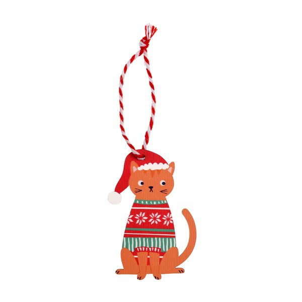Drveni ukas za božićno drvce 5 cm Ginger Cat – Rex London-image-3