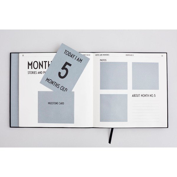 Crna radosnica za bebe Design Letters Baby's First Book-image-1