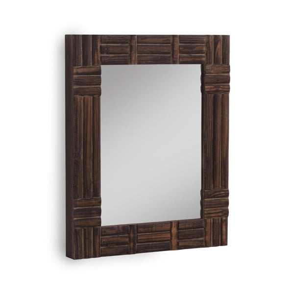 Smeđe zidno ogledalo Guske, 57 x 70 cm
