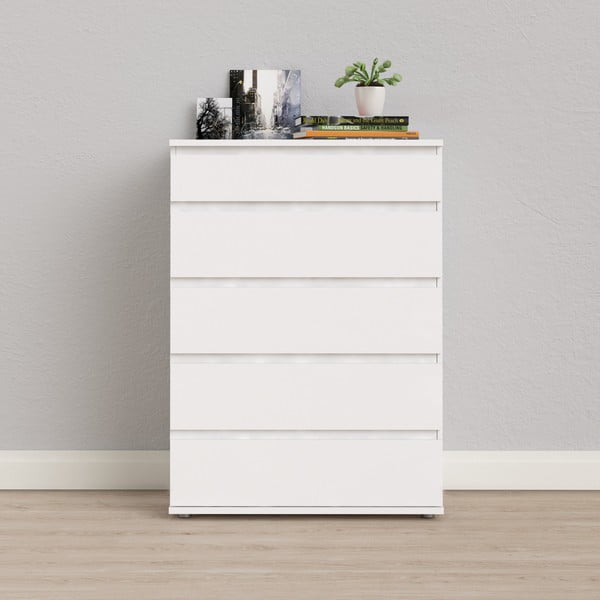 Bijela visoka komoda 77x107 cm Nova – Tvilum-image-4