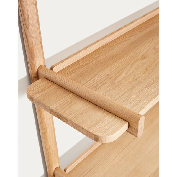 Modularni sustav polica od punog hrasta u prirodnoj boji 90x98 cm Sitra – Kave Home-image-4
