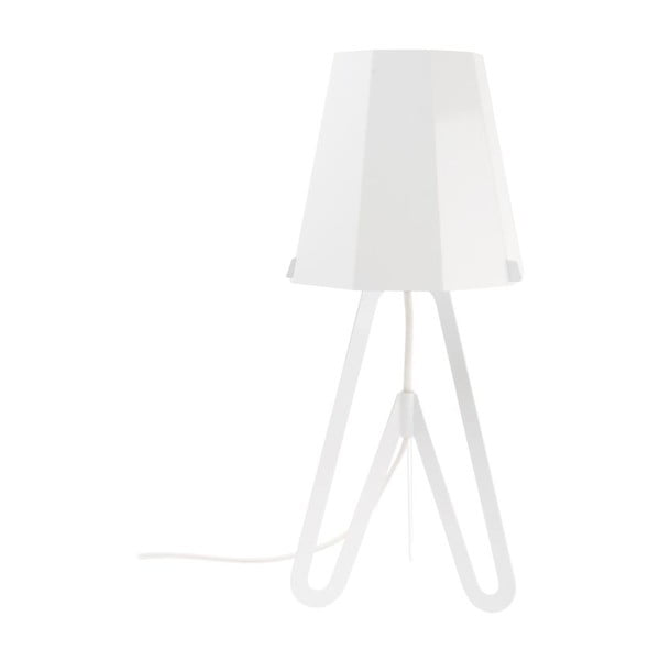 Protočna stolna lampa, bijela/bijela