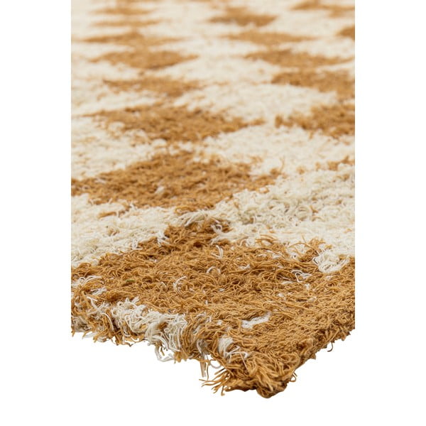 Bež/jantarni pamučan tepih 140x200 cm Chola – Bloomingville-image-3