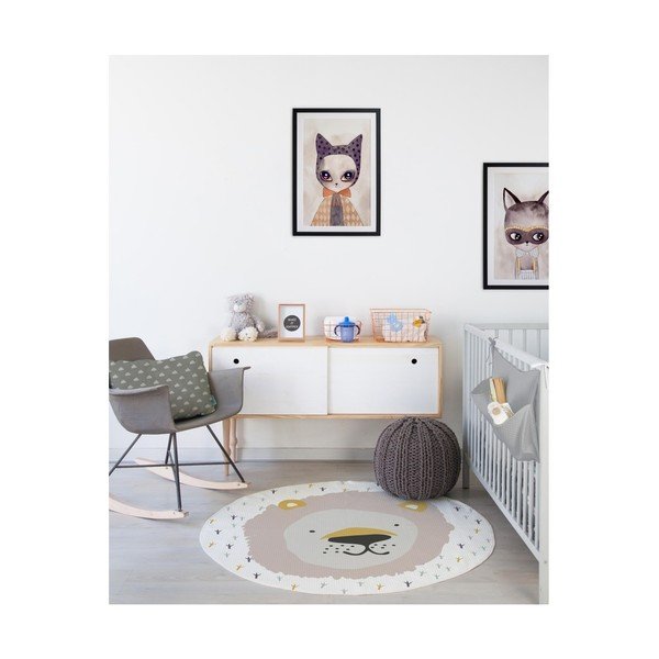 Dječji tepih Little Nice Things Lion, ⌀ 120 cm-image-2