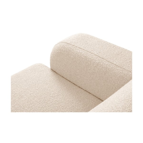 Bež kutna garnitura od bouclé tkanine (s desnim kutom) Molino – Micadoni Home-image-4