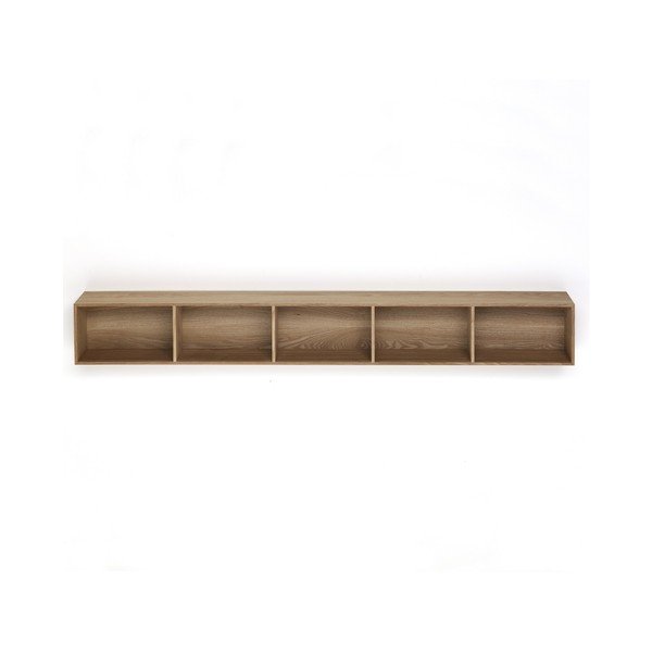 Drvena polica s 5 prostora za odlaganje Tomasucci Billa, 150 x 15 x 20 cm-image-2