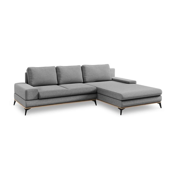 Siva kutna garnitura Windsor & Co Sofas Planet, desni kut-image-2