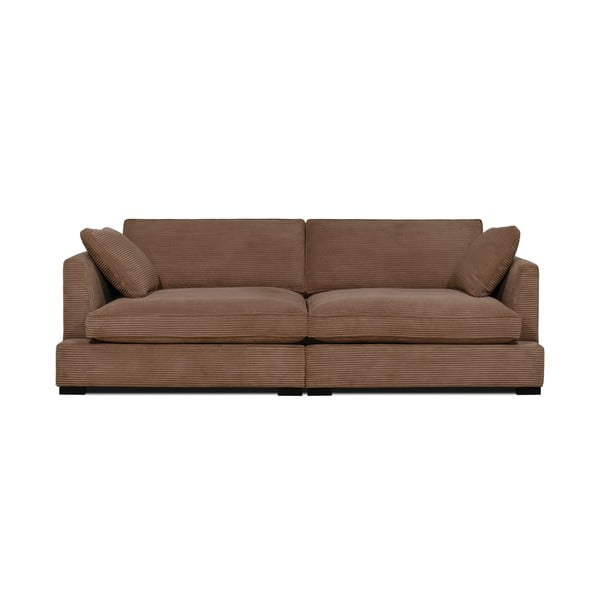 Svjetlo smeđa sofa od samta 236 cm Mobby – Scandic