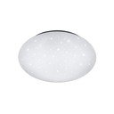 Bijela LED stropna svjetiljka Reality Putz, promjera 40 cm