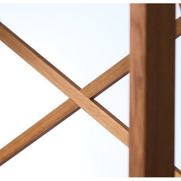 Regal od punog hrasta u prirodnoj boji 70x198 cm X-Shelf – Unique Furniture-image-4