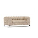 Bež baršunasti sofa 185 cm Chelsea – Ropez