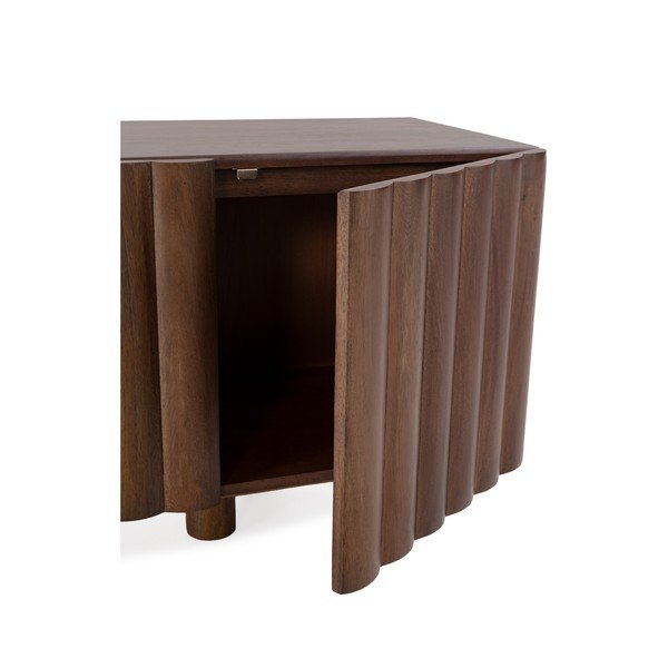 Smeđa TV komoda od masivnog manga 160x55x40 cm Tamira – MOME-image-4