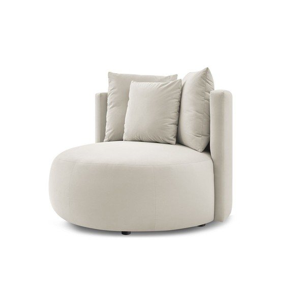 Bež baršunasti fotelja Cesar – Bobochic Paris