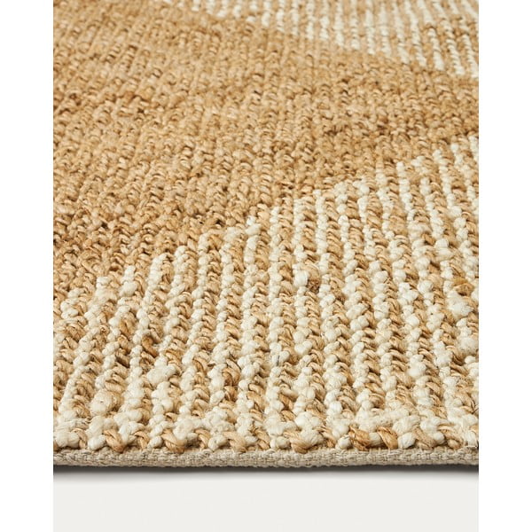 Bež/krem juten tepih 160x230 cm Maelan – Kave Home-image-3