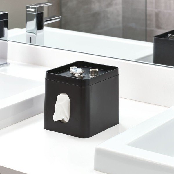 Crna kutija za maramice iDesign Cade-image-1
