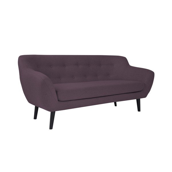 Ljubičasta dvosjeda sa smeđim nogama Mazzini Sofas Pijemont-image-3