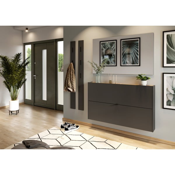 Antracitno sivi preklopni ormarić za cipele Ameca – Germania-image-4