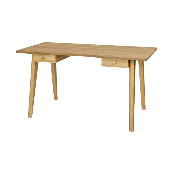 Radni stol u dekoru hrasta 70x140 cm Nice – Woodman-image-2