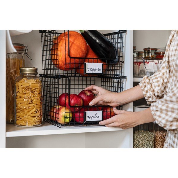 Crna metalna košara iDesign Classico, 31 x 25,5 cm-image-1