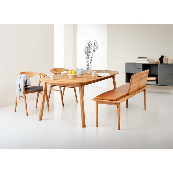 Dodatna ploča za stol od punog hrasta 45x100 cm Amalfi – Hammel Furniture-image-1