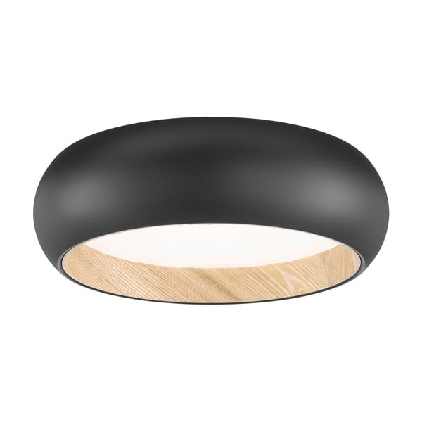 Crna LED stropna svjetiljka s mogućnosti zatamnjivanja Wood – Fischer & Honsel