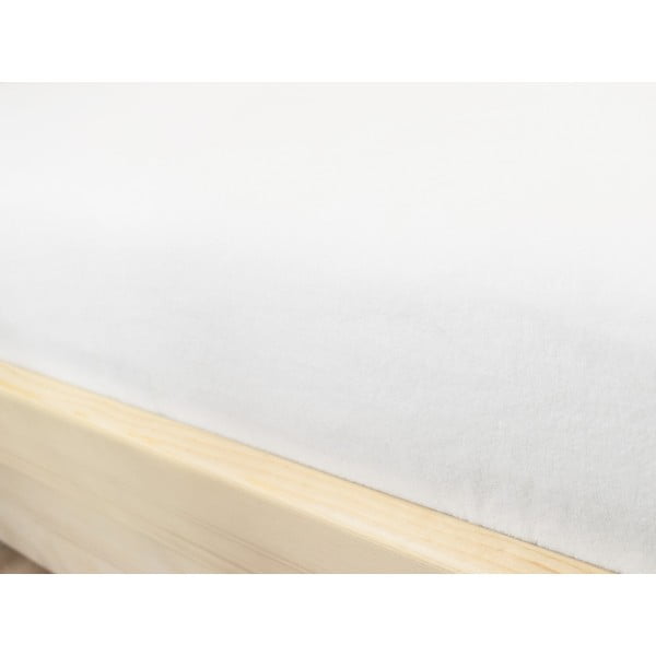 Bijela plahta od mikropliša, 90 x 160 cm-image-1