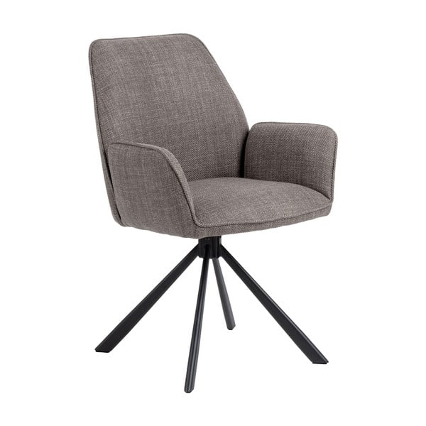 Svijetlo sive podstavljene blagovaonske stolice u setu s naslonima za ruke 2 kom Glenda – Actona