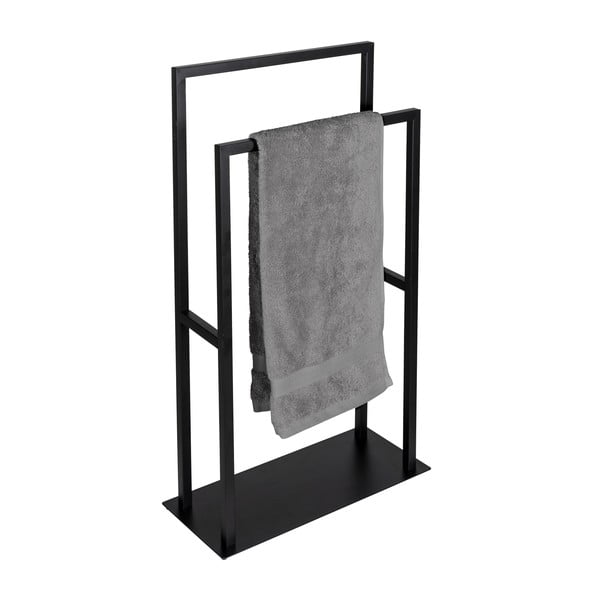 Crni držač za ručnike od nehrđajućeg čelika Rivaltana – Wenko-image-1