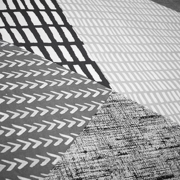 Siva posteljina za bračni krevet/za produženi krevet 230x220 cm Larsson Geo – Catherine Lansfield-image-4