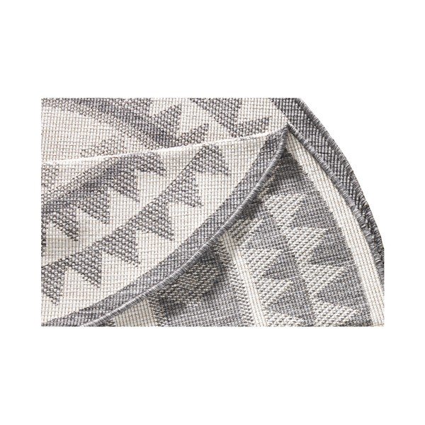 Sivo-krem vanjski tepih NORTHRUGS Jamaica, ⌀ 140 cm-image-3