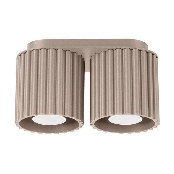 Smeđe-sivi metalni reflektor 10x21 cm Zora – Sollux