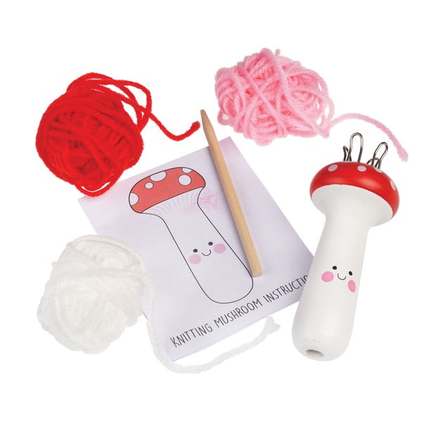 Kreativna igračka Knitting Kit Mushroom – Rex London-image-3
