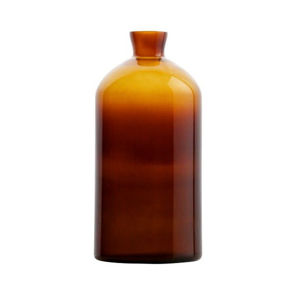 Tamnonarančasta staklena vaza BePureHome Chemistry, visina 40 cm
