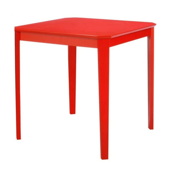 Crveni blagovaonski stol Støraa Trento, 76 x 75 cm