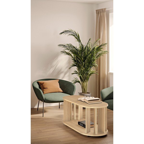 Stolić za kavu u dekoru hrasta u prirodnoj boji 50x110 cm Nora – TemaHome-image-4