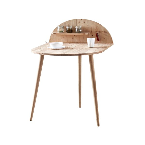 Blagovaonski stol do zida s policom za odlaganje DEEP Furniture Ted-image-2