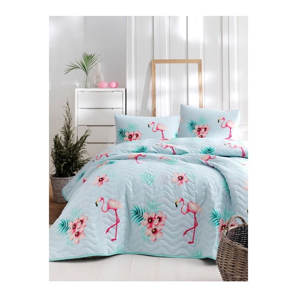 Set pamučnog prekrivača i navlake za jastuk Lura Parejo, 160 x 220 cm