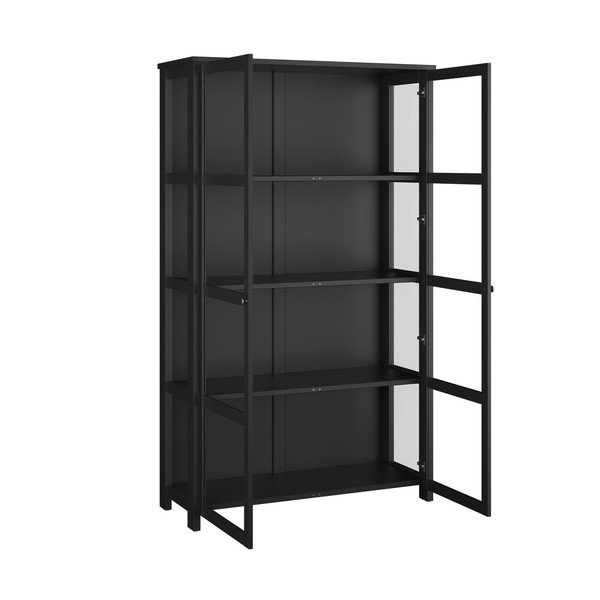 Crna vitrina 124x210 cm Excellent - Tvilum-image-4