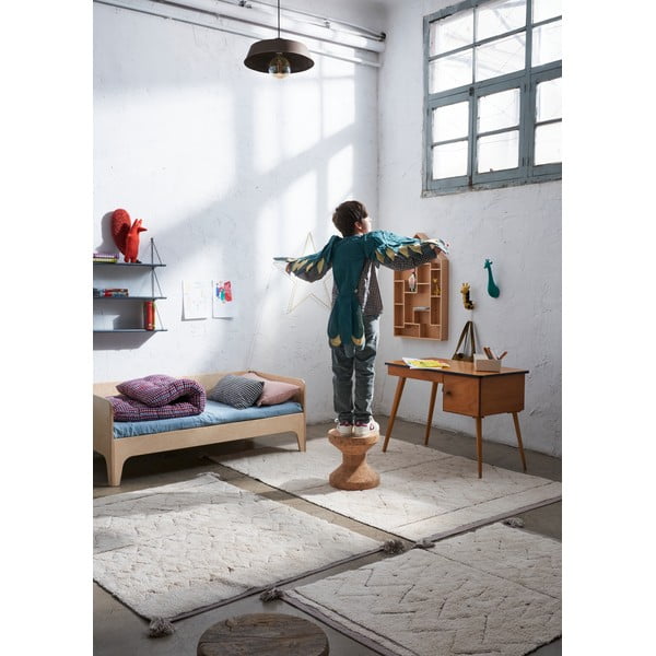 Krem periv/ručno rađen pamučan tepih 90x130 cm Azteca – Lorena Canals-image-4